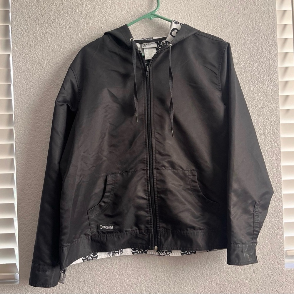 Women’s Disney Parks MM28 Mickey Mouse 1928 Windbreaker Jacket Size XL Black